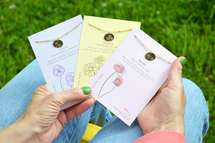 Birth Flower Necklaces