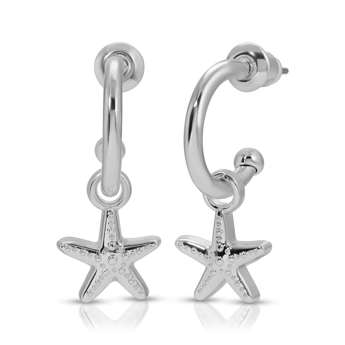 Ocean Life (new) Earrings - Silver - Starfish