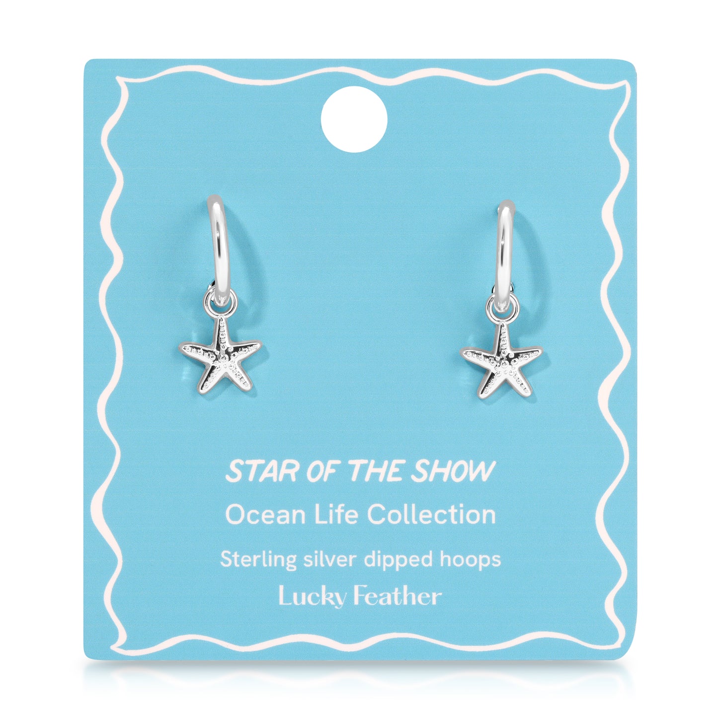 Ocean Life (new) Earrings - Silver - Starfish