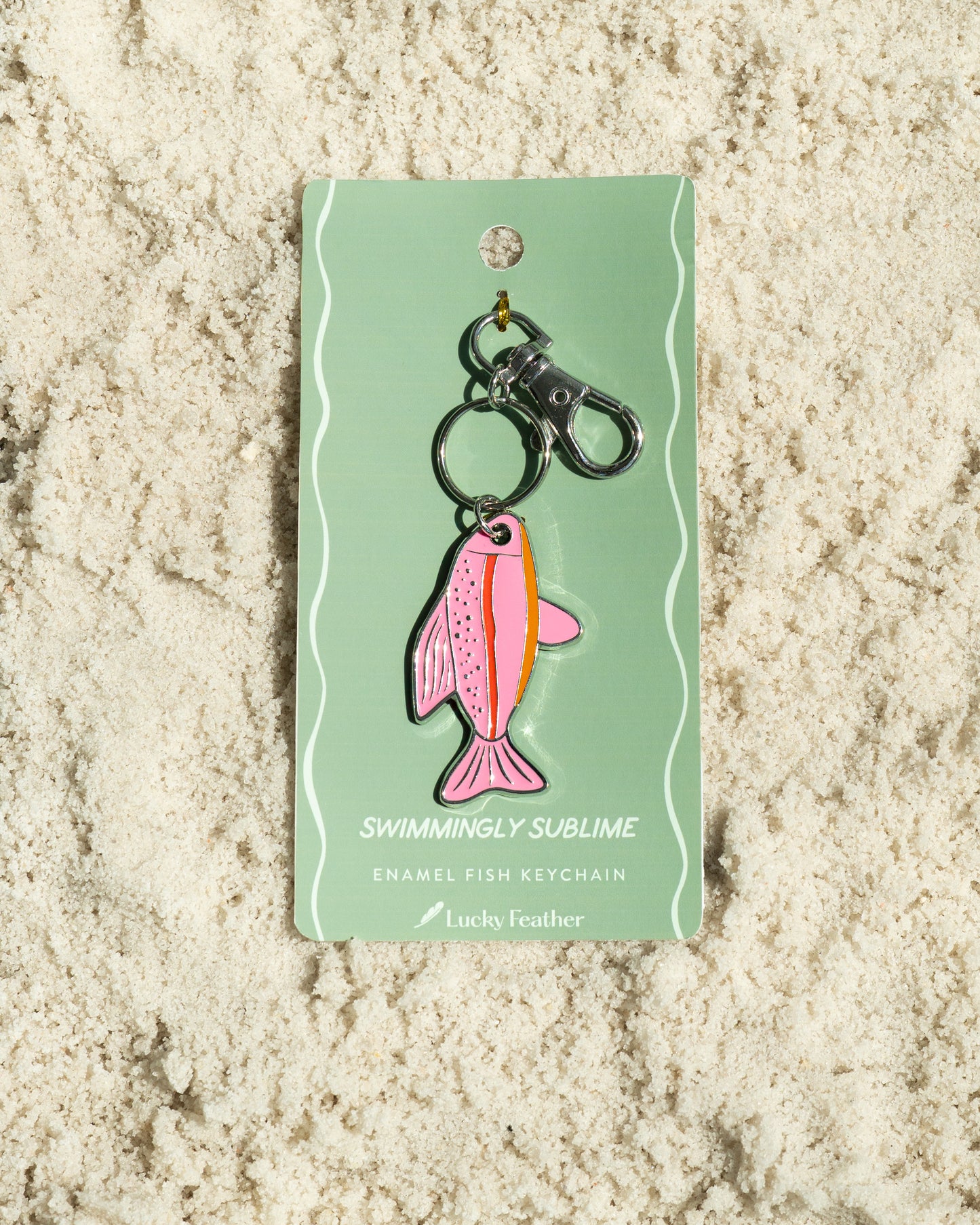 Ocean Life (new) Keychain - Silver - Fish