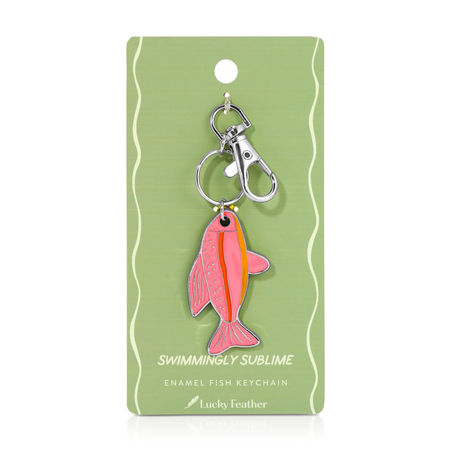 Ocean Life (new) Keychain - Silver - Fish