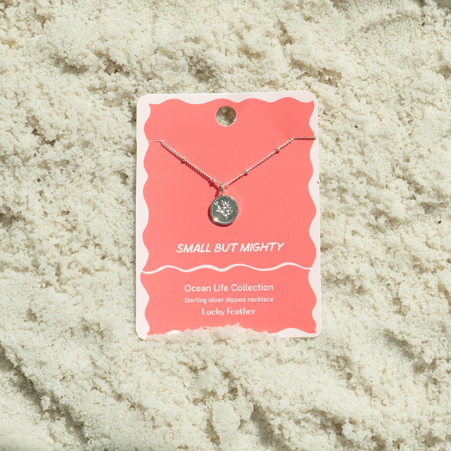 Ocean Life (new) Necklace - Silver - Coral