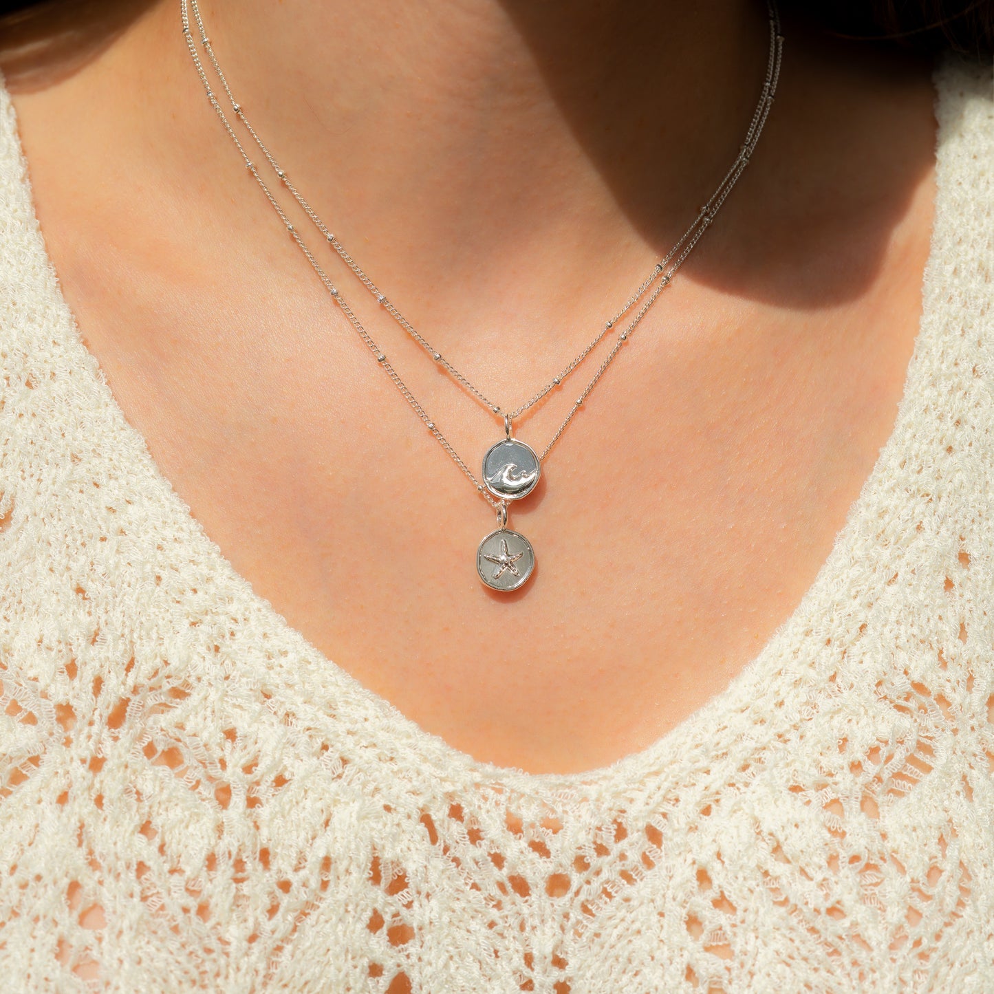 Ocean Life (new) Necklace - Silver - Starfish