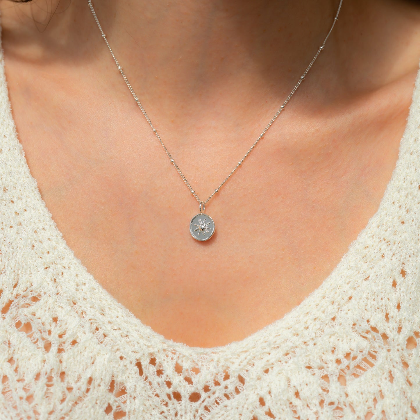 Ocean Life (new) Necklace - Silver - Sun