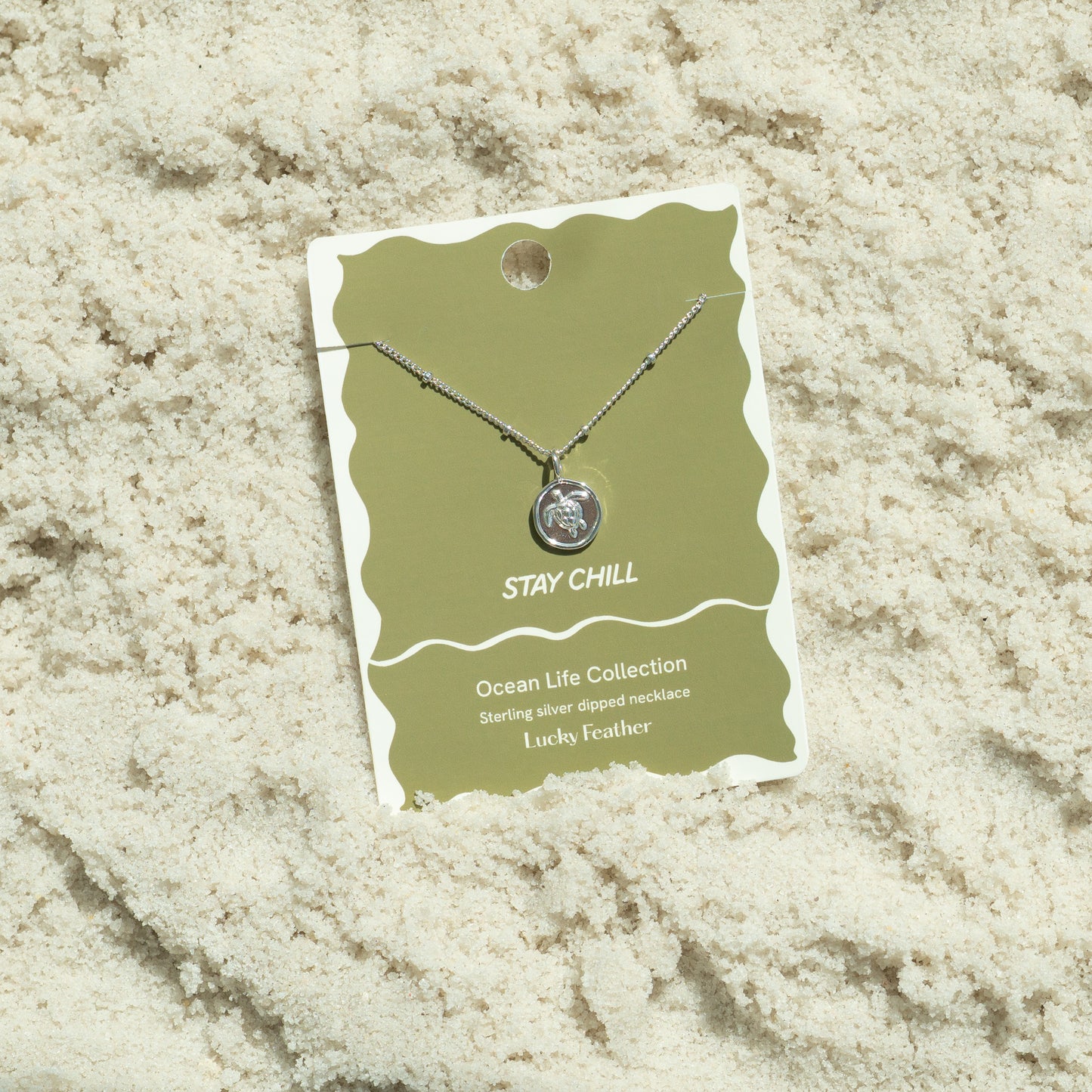 Ocean Life (new) Necklace - Silver - Sea Turtle