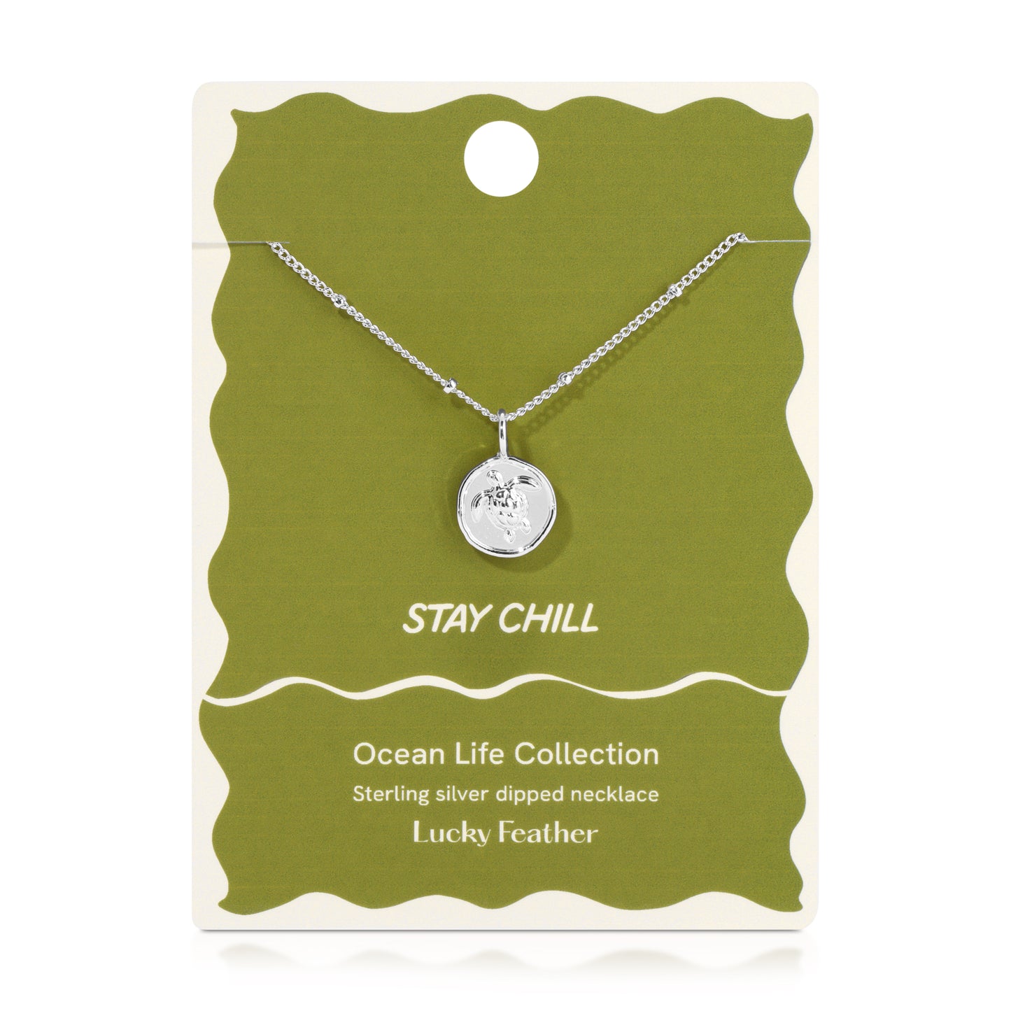 Ocean Life (new) Necklace - Silver - Sea Turtle