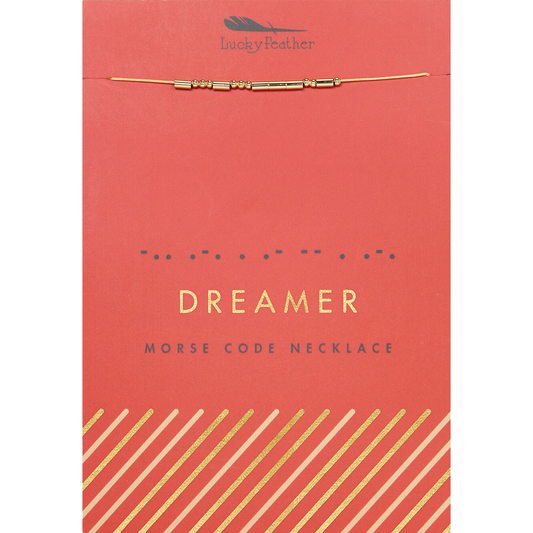 Morse Code Necklace - Dreamer