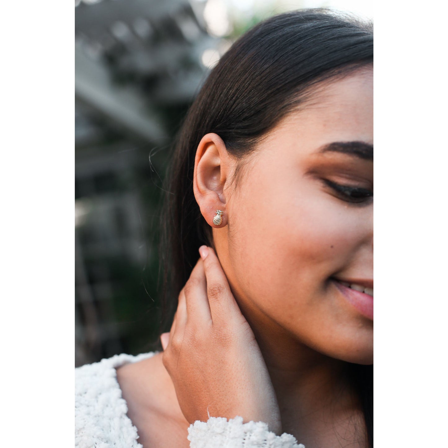 You're So Sweet - Gold Pineapple Earrings