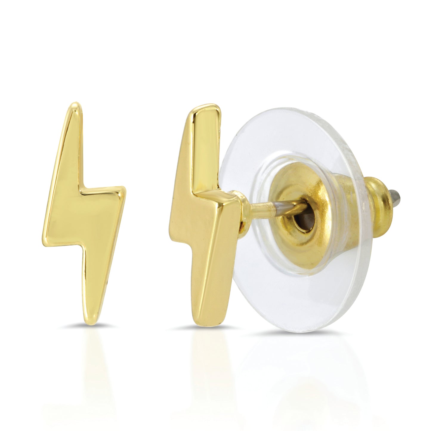 You are Electric - Gold Bolt Earrings