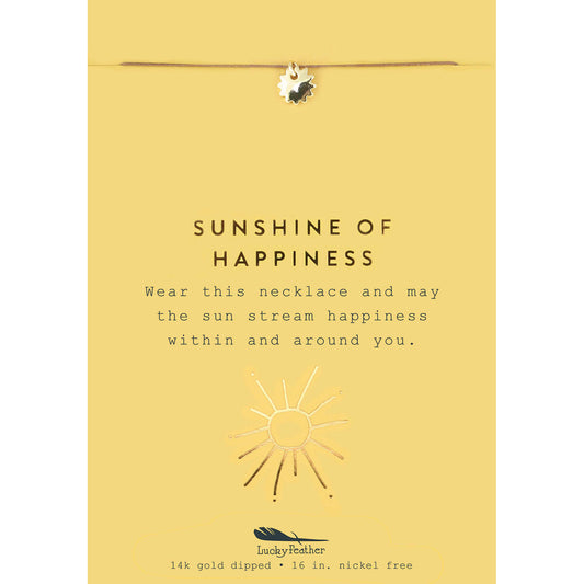 Sunshine of Happiness - Gold Sun Necklace