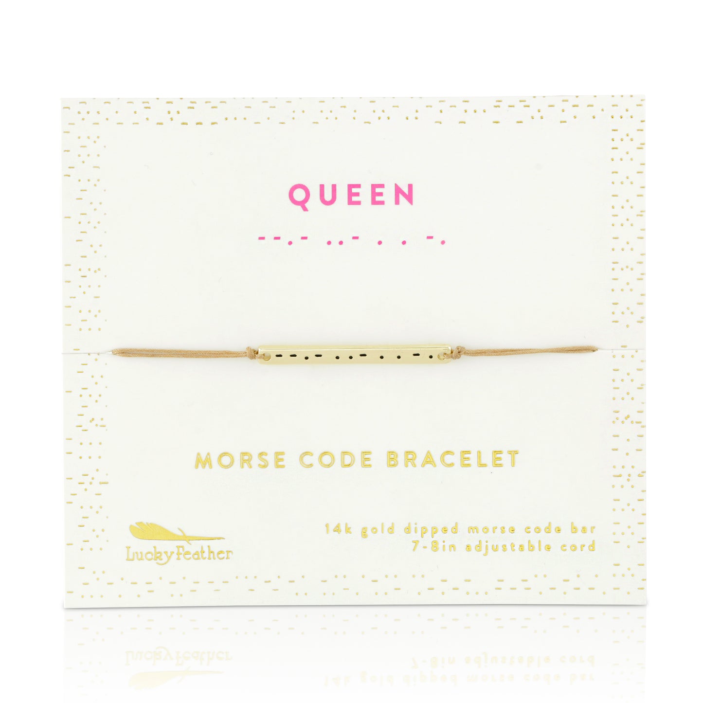 Morse Code Bar Bracelet - Queen
