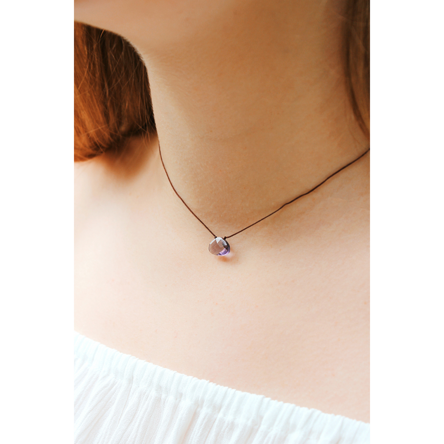 Color Power Necklace - Violet