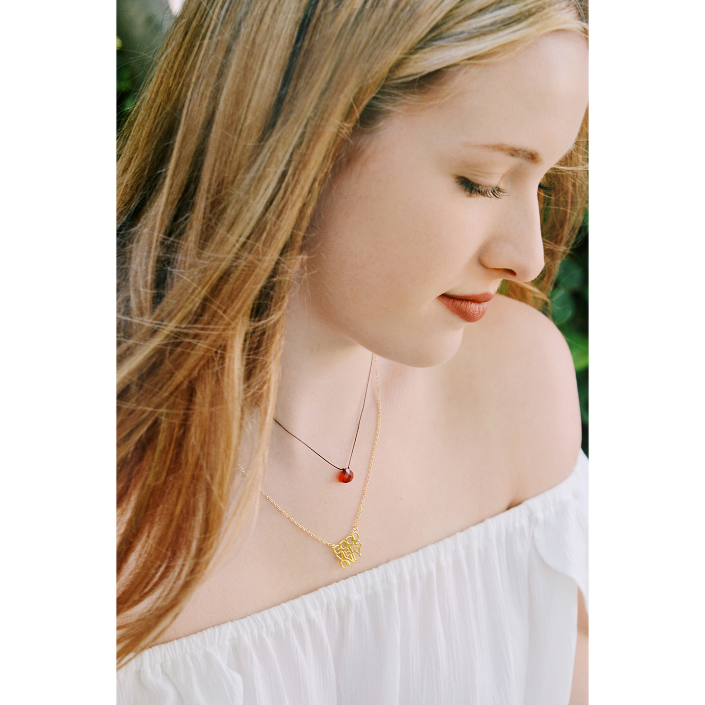 Color Power Necklace - Red