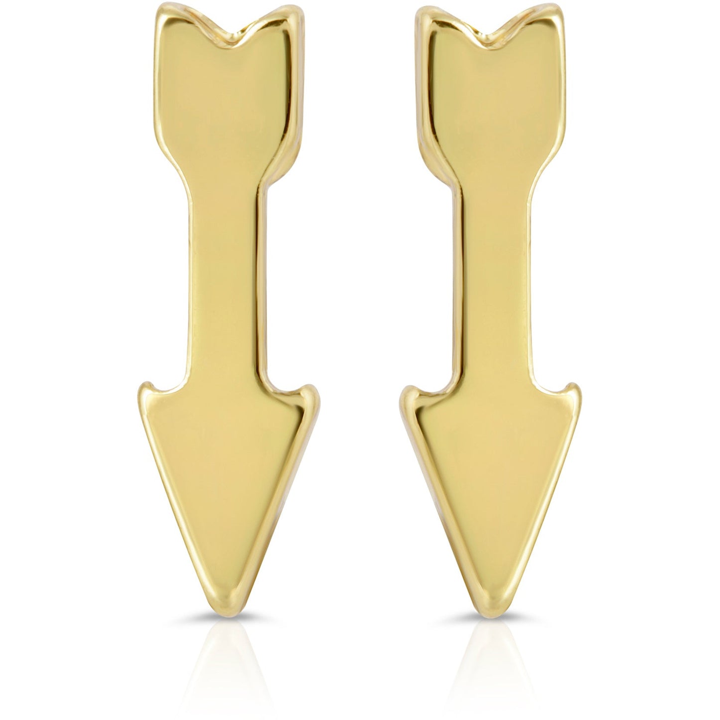 Positive Directions - Gold Arrow Earrings