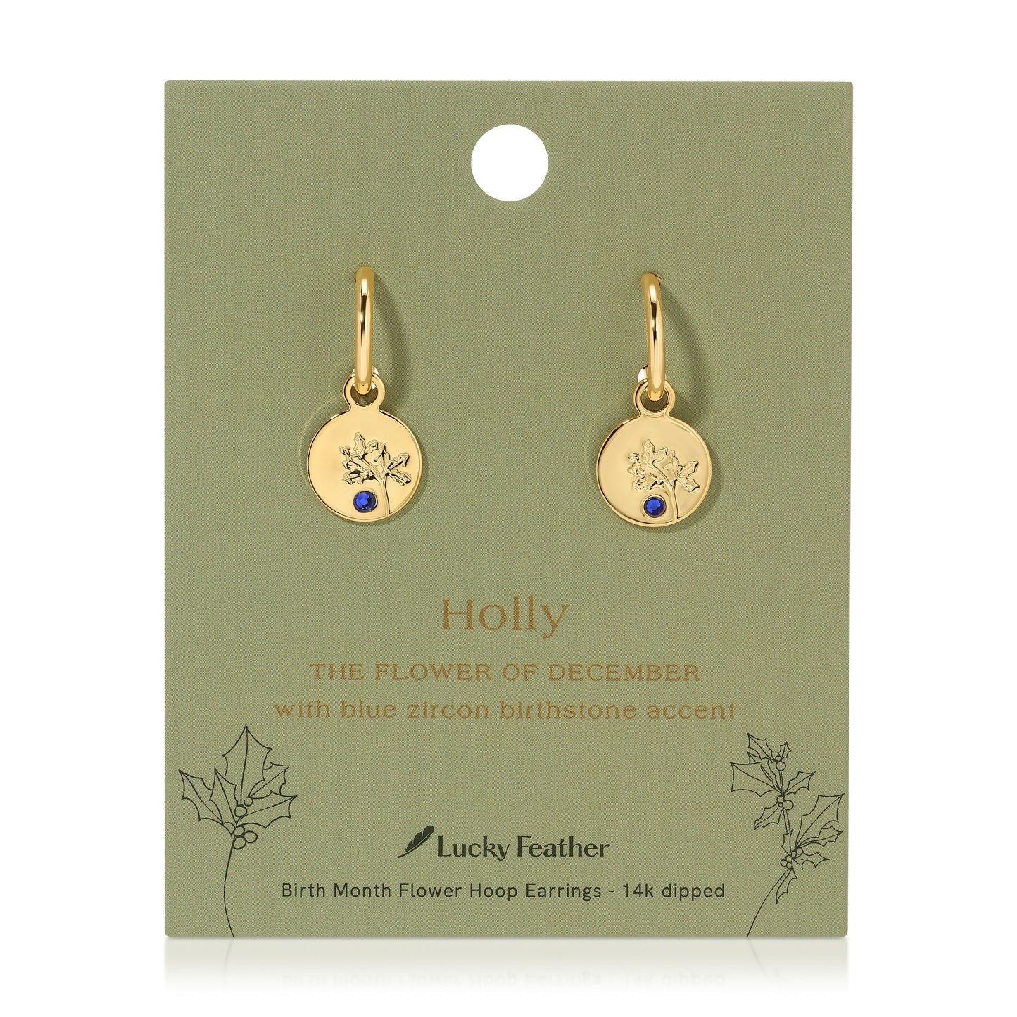 December - Holly/Blue Zircon