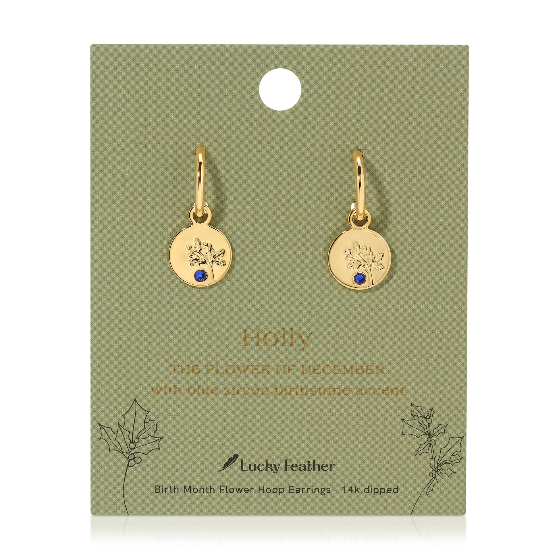 December - Holly/Blue Zircon