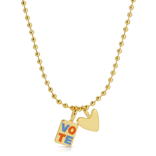 Vote Your Heart Necklace