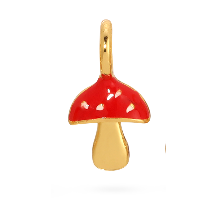 Charm Garden - Mushroom Charm - Gold