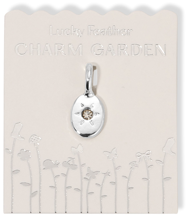 Charm Garden - Silver - Birthstone - APRIL