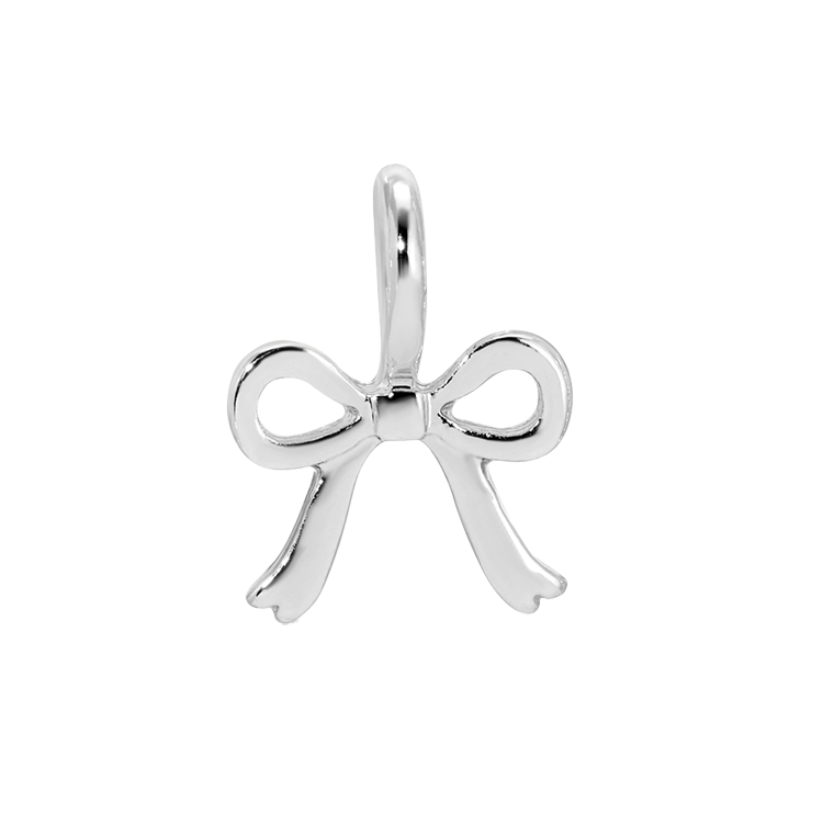 Charm Garden - Silver - Bow Charm