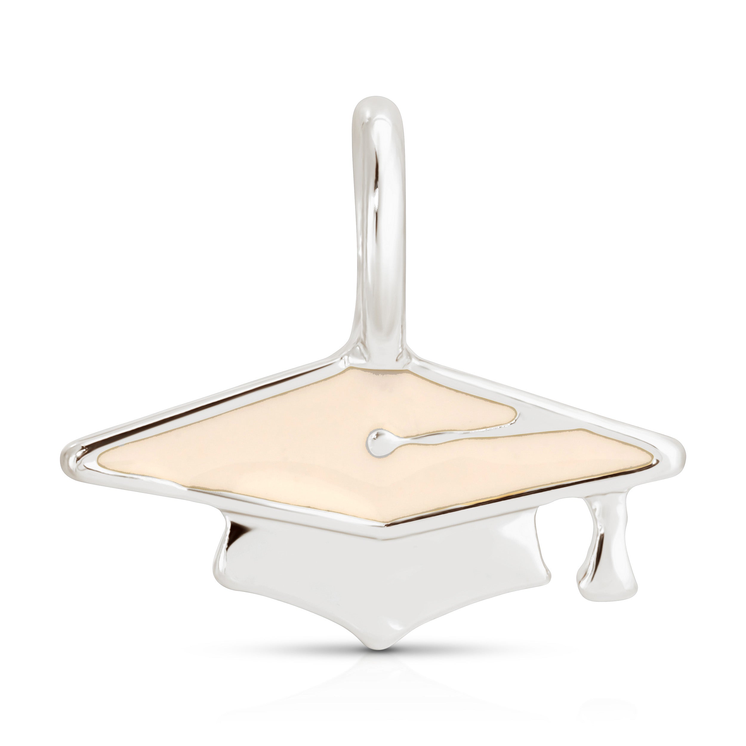 Charm Garden - Silver - Graduation Cap
