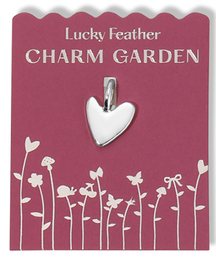 Charm Garden - Silver - LOVE - Organic Heart