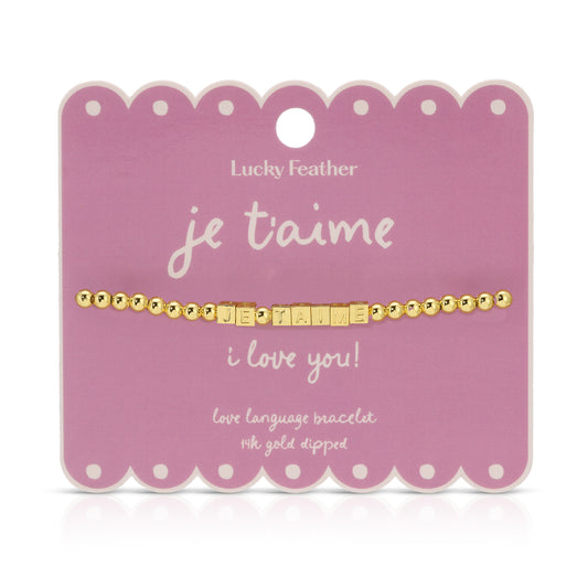 'Je T’aime' Love Language Bracelet