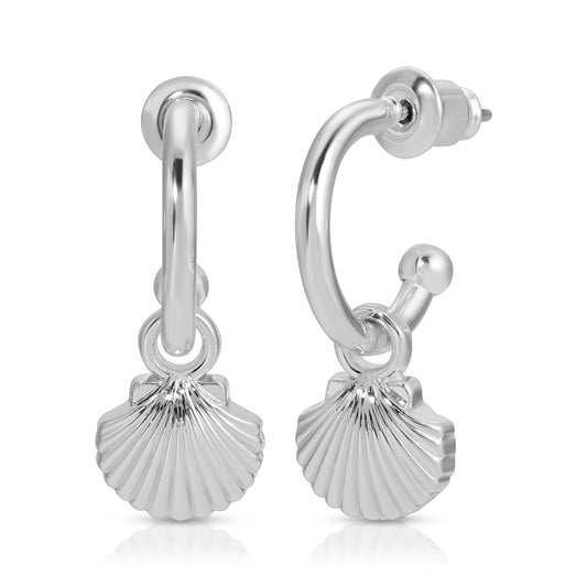 Ocean Life (new) Earrings - Silver - Shell
