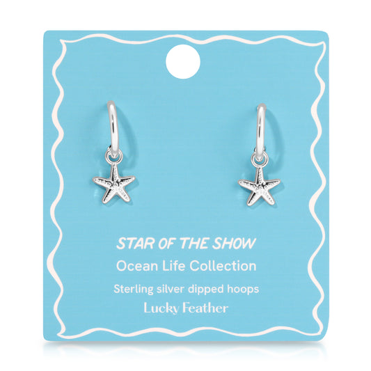 Ocean Life (new) Earrings - Silver - Starfish