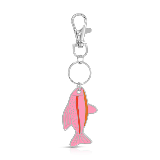 Ocean Life (new) Keychain - Silver - Fish