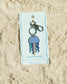 Ocean Life (new) Keychain - Silver - Jellyfish