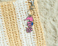 Ocean Life (new) Keychain - Silver - Seahorse