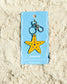 Ocean Life (new) Keychain - Silver - Starfish