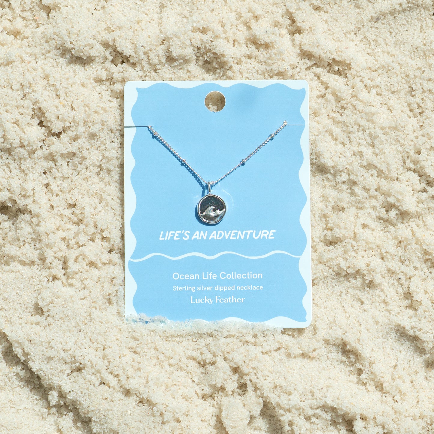 Ocean Life (new) Necklace - Silver - Wave