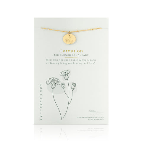 November Birth Flower Necklace, 14k Gold Mum Flower Necklace
