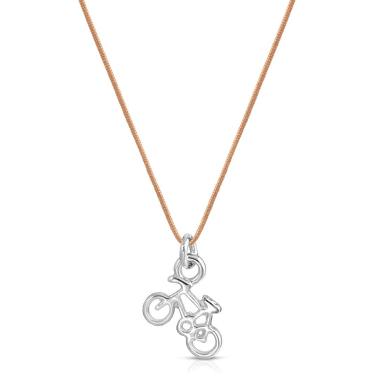 Enjoy The Ride - Silver Bicycle Necklace