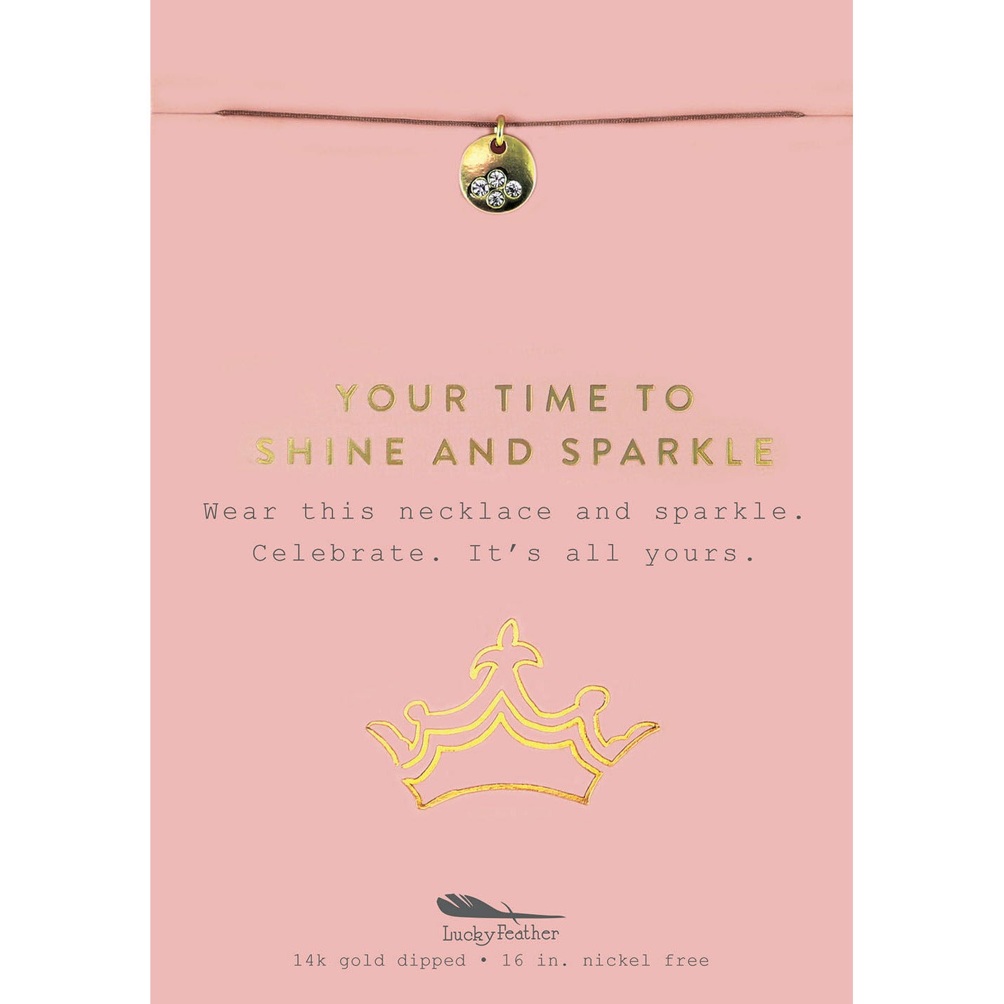 Your Time to Sparkle + Shine - Gold Sparkle Necklace