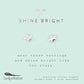 Shine So Bright - Silver Star Earrings