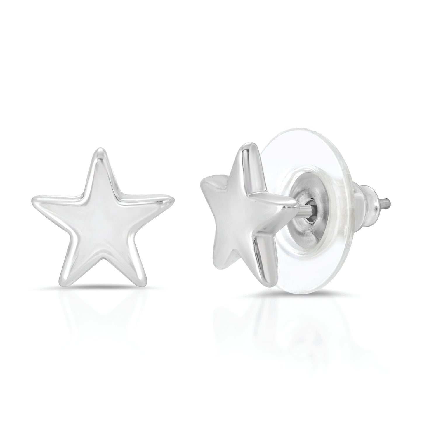 Shine So Bright - Silver Star Earrings